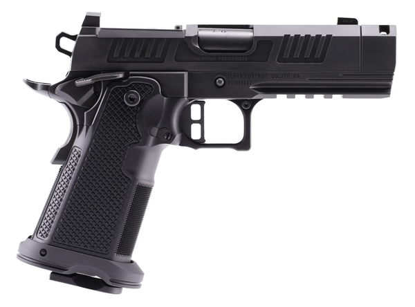 Alpha Foxtrot AF1911 Romulus 9mm, 3.5" Threaded Barrel, Comp, Optic Ready, 20 rnd - Black [MPN:AA47X1QIG-XDBK19]