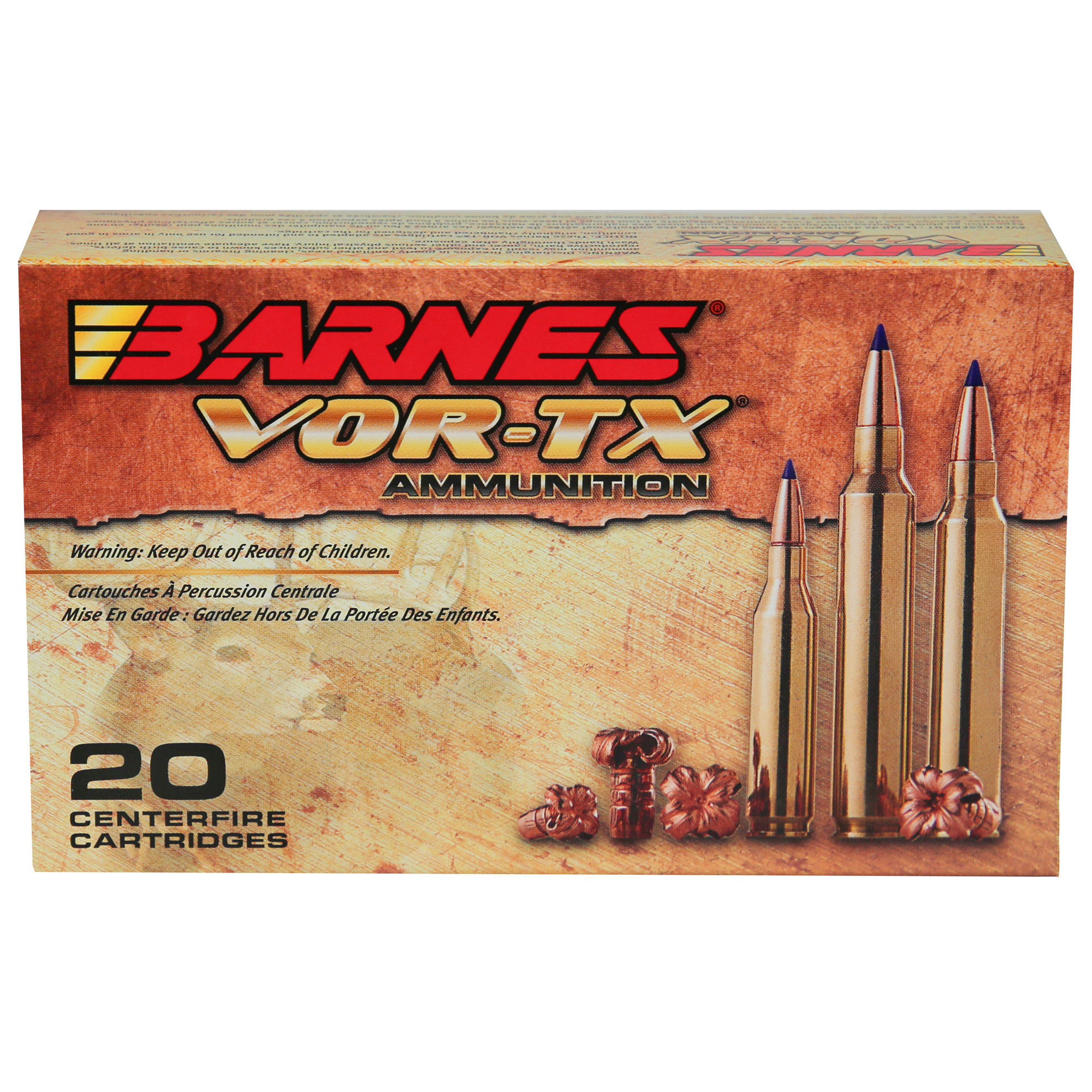 Barnes Bullets VorTx .450 BUSHMASTER 250gr TTSX 20 Rounds [MPN