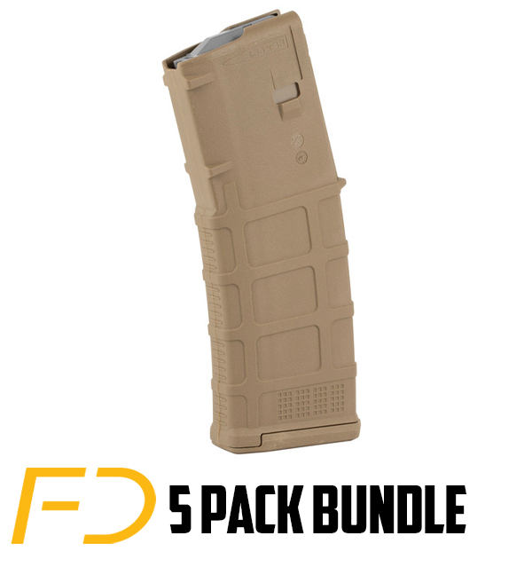 Magpul PMAG M3 .223 Remington 30 rnd Coyote Tan - 5 pack