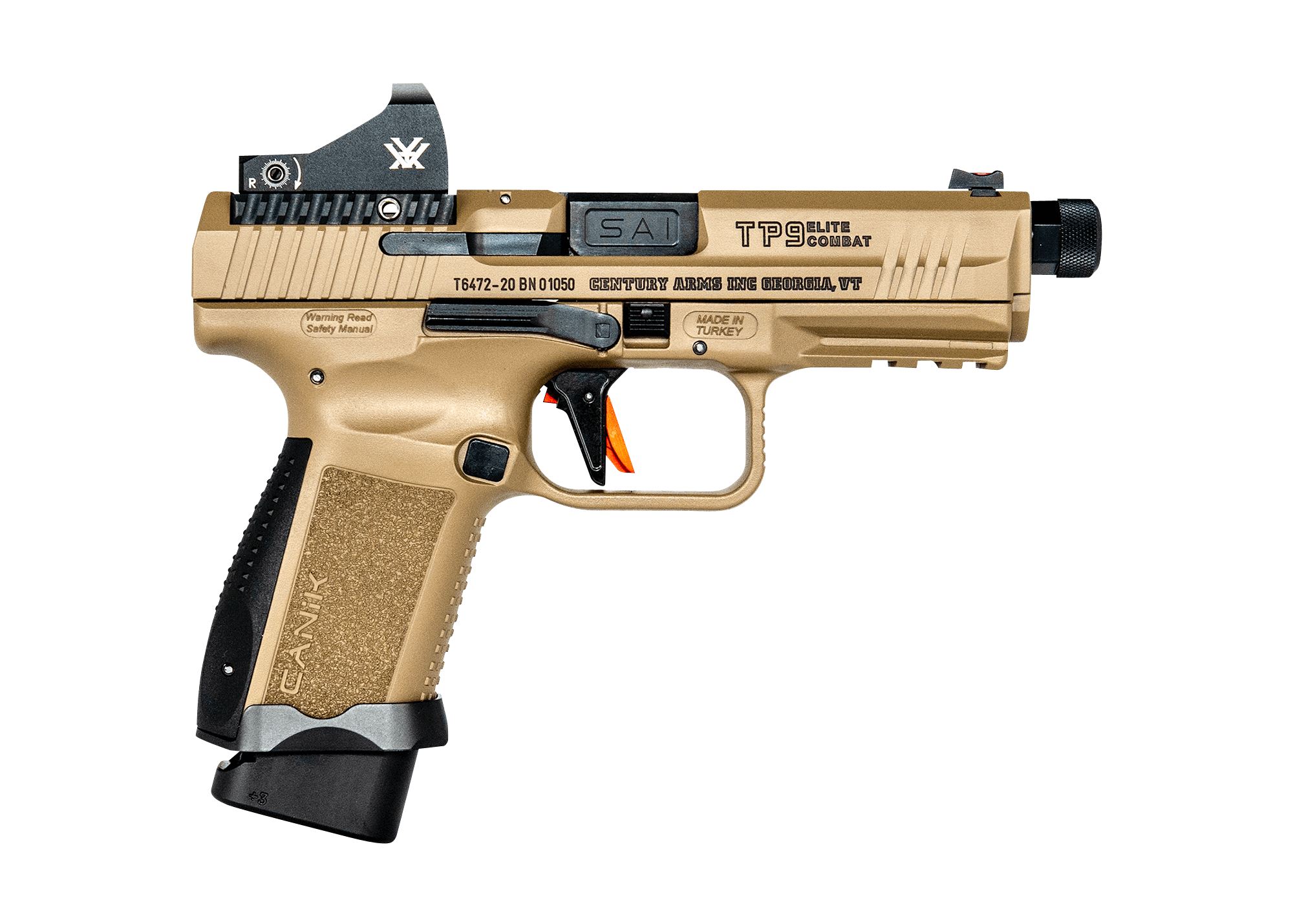 Canik HG6481DVN TP9 Elite Combat 9mm Luger 4.73