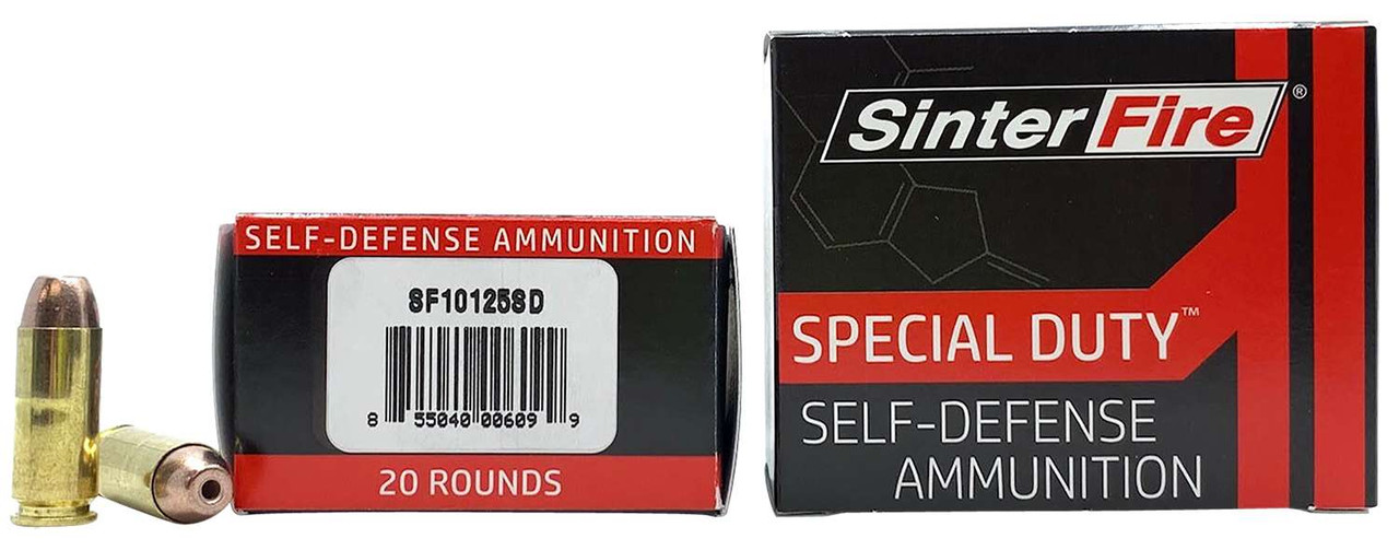 Image of Sinterfire Inc Special Duty 10MM ACP, 125gr, HP - 20 Rounds [MPN: SF10125SD]