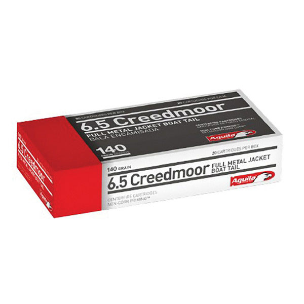 Image of Aguila 6.5 CREEDMOOR, 140gr, FMJ - 20 Rounds [MPN: 1E650110]