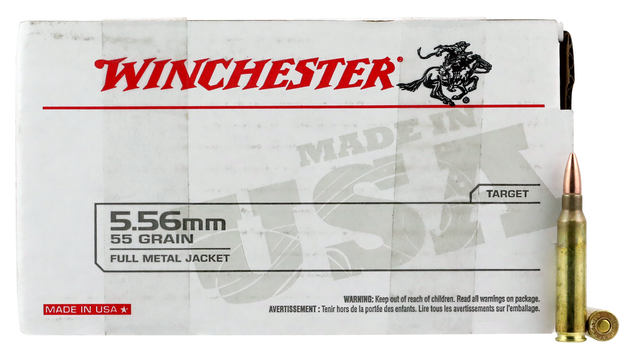 Image of Winchester 5.56X45MM, 55gr, FMJ - 150 Rounds [MPN: WM193150]