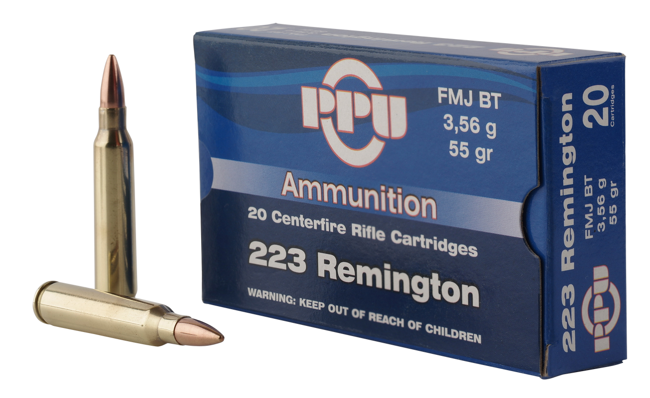 Image of PPU .223 REM, 55gr, FMJBT - 20 Rounds [MPN: PP223F1]