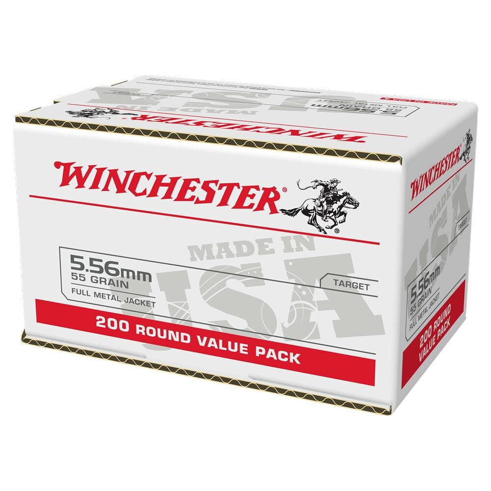 Image of Winchester 5.56X45MM, 55gr, FMJ - 200 Rounds [MPN: WM193200]