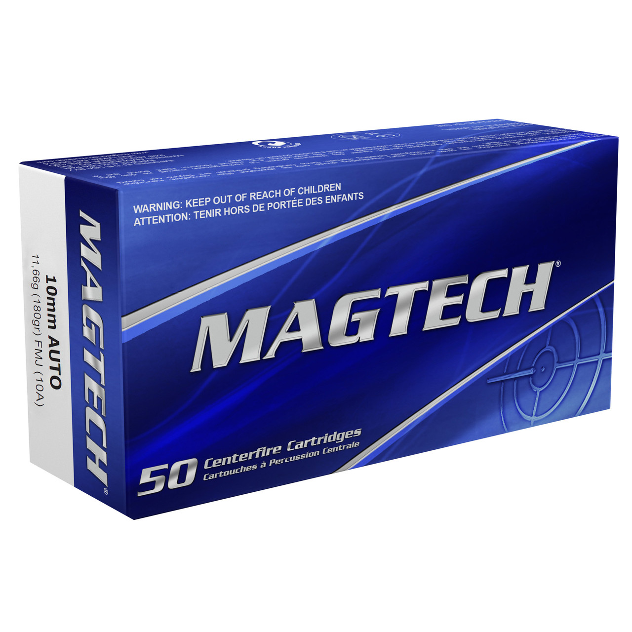 Image of Magtech 10MM ACP, 180gr, FMJ - 50 Rounds [MPN:10A]