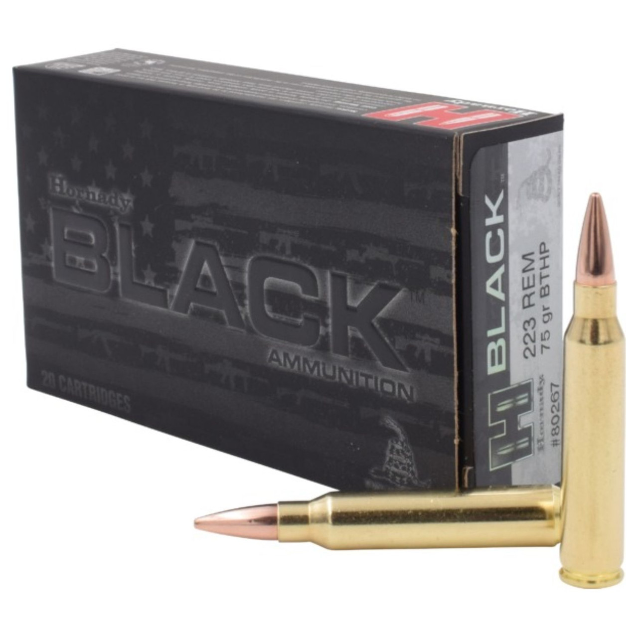 Image of Hornady Black .223 REM, 75gr, HPBT - 20 Rounds [MPN: 80267]