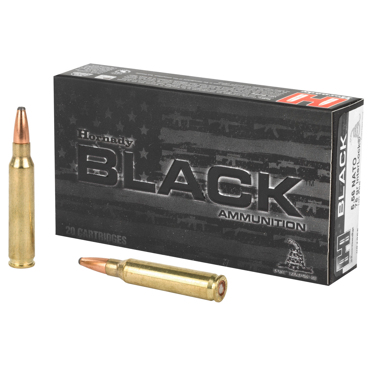 Image of Hornady Black 5.56X45MM, 75gr, Interlock HD - 20 Rounds [MPN: 81296]