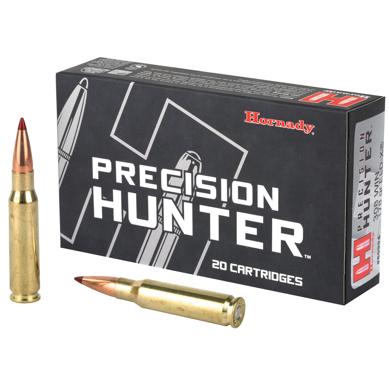 Image of Hornady Precision Hunter .308 WIN/7.62 NATO, 178gr, ELD-X - 20 Rounds [MPN: 80994]