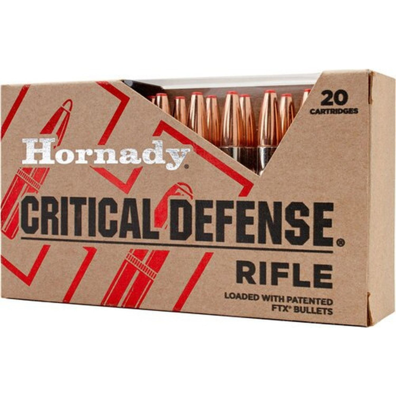 Image of Hornady Critical Defense .308 WIN/7.62 NATO, 155gr, FTX - 20 Rounds [MPN: 80920]