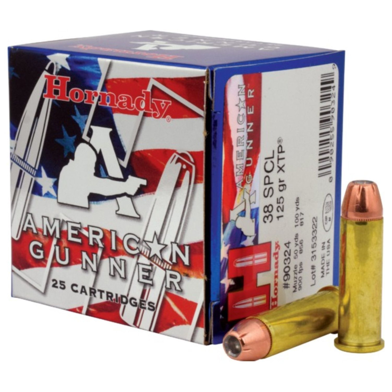 Image of Hornady American Gunner .38 SPECIAL, 125gr, XTP - 25 Rounds [MPN: 90324]