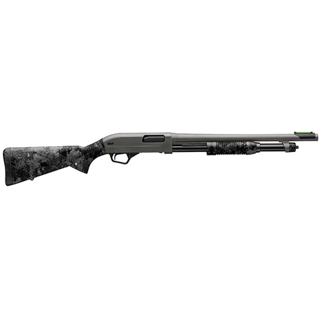 Image of Winchester SXP Hybrid Defender 12 Ga, 3", 18" Barrel, 5rd, Gray, TrueTimber Midnight