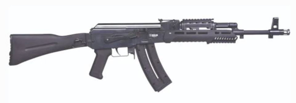 Image of Mauser Rimfire AK-47 22 LR 16.50" Barrel, 24rd, Black, Left Side Folding Stock, M-Lok/Picatinny Handguard