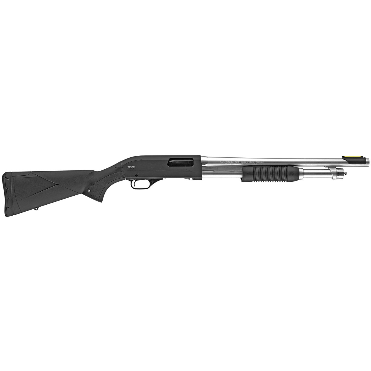 Image of Winchester Repeating Arms, SXP, Marine Defender, Pump Action, 12Ga 3", 18", Hard Chrome/Black Finish, Synthetic Stock, Cylinder Choke, 5Rd, Bead Sight