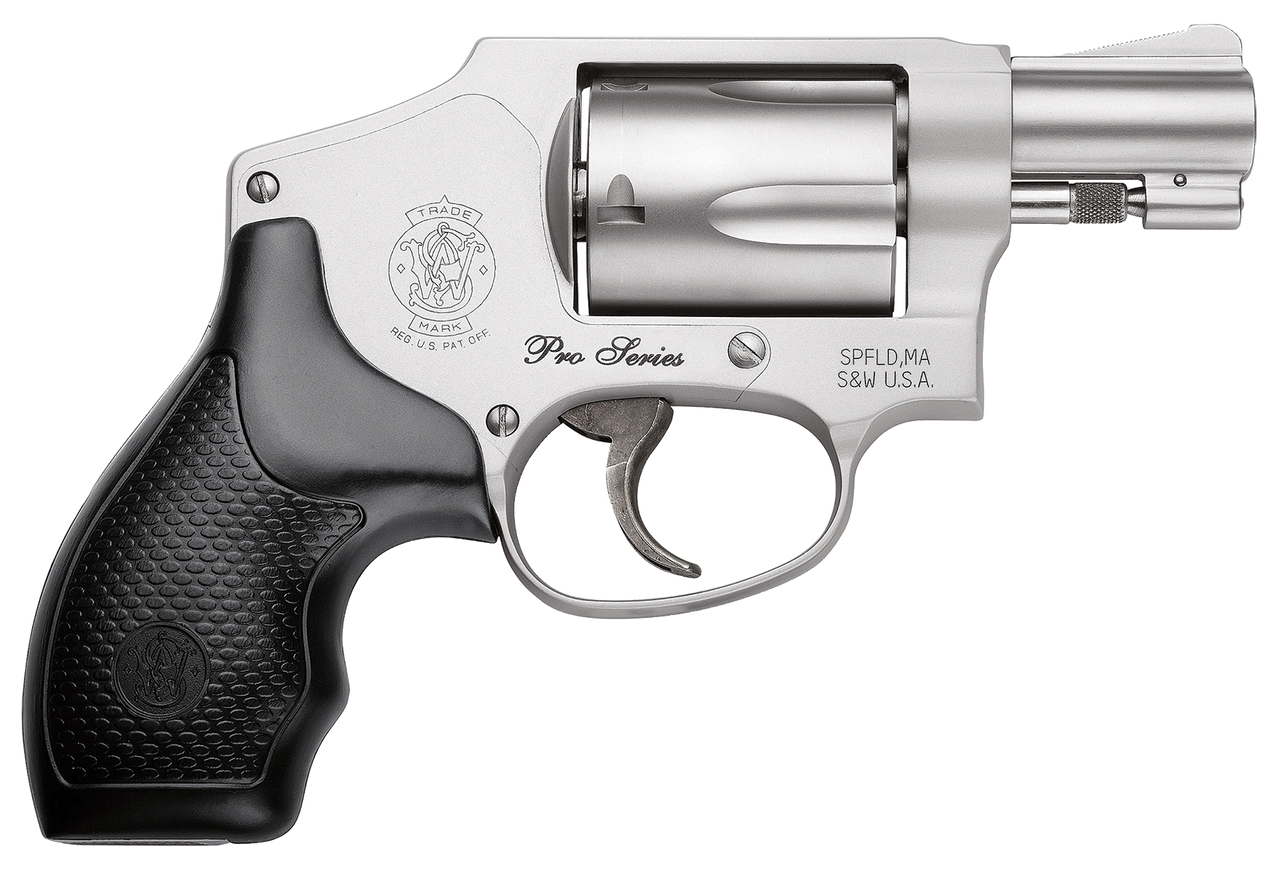 Image of Smith & Wesson 178042 Performance Center Pro 642 38 S&W Spl +P 5rd 1.88" Stainless Matte Silver Aluminum Black Polymer Grip