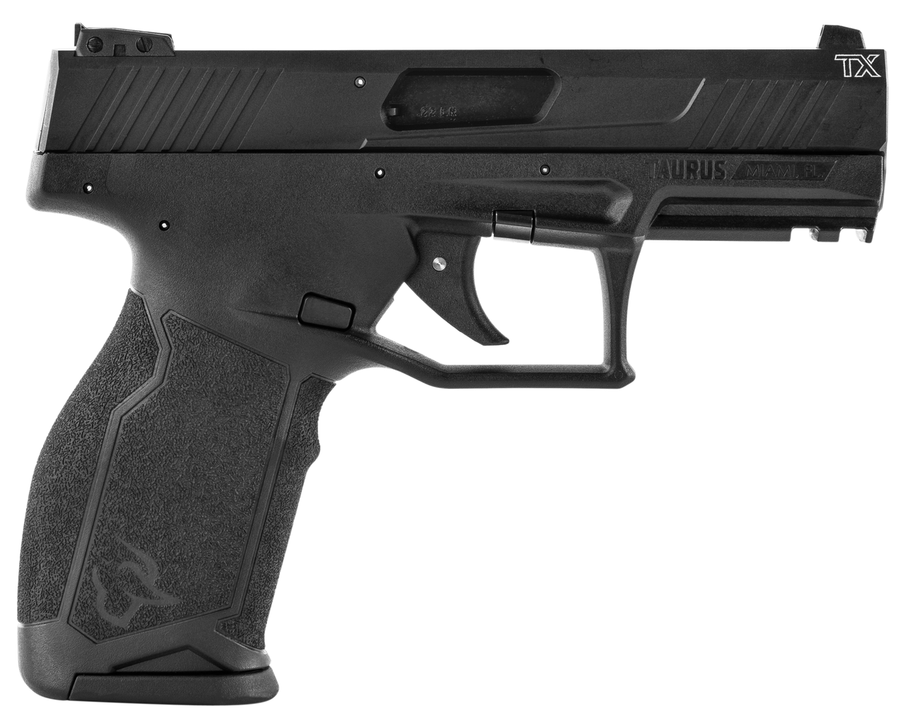 Image of Taurus, TX22 Semi-automatic Pistol, 22 LR, 4" Barrel, Black Polymer Frame, Adjustable Sights, No Safety, 16Rd, Threaded Barrel