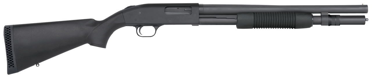 Image of Mossberg 50778 590 Tactical 12 Gauge 3" 18.50" 6+1 Matte Blued Black Synthetic Stock