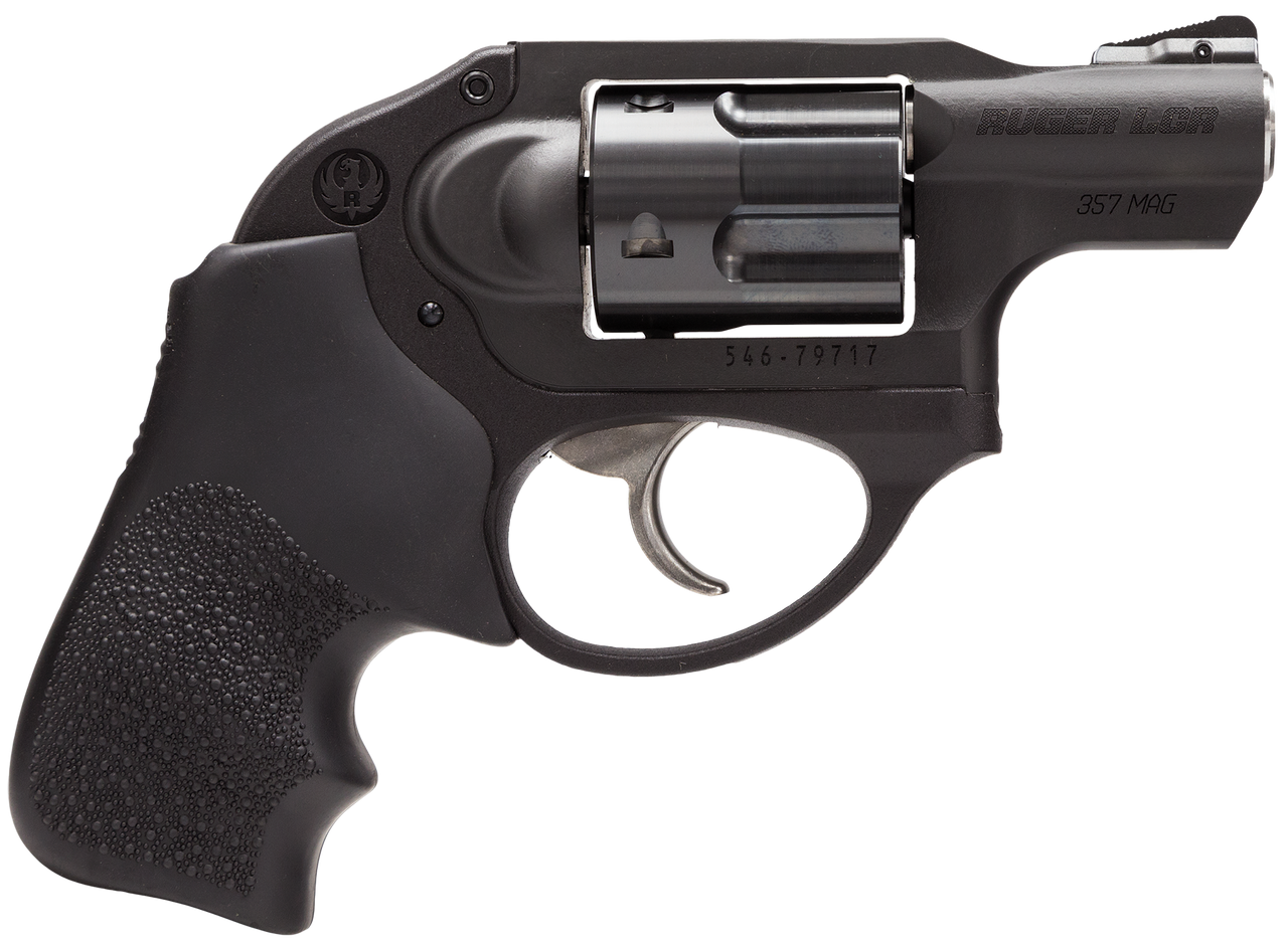 Image of Ruger 5450 LCR 357 Mag 5rd 1.87" Black PVD Cylinder Matte Black Stainless Steel Barrel & Frame Black Hogue Tamer Monogrip Grip