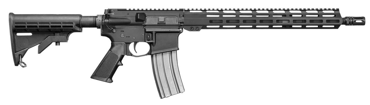 Image of Del-Ton Inc ORFTMC16-M Echo 316M 5.56x45mm NATO 16" 30+1 Black Hard Coat Anodized 5 Position M4 Stock Black Polymer Grip