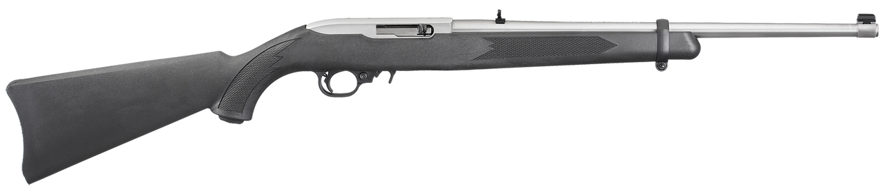 Image of Ruger 10/22 Carbine .22 LR, 18.50" barrel, 10 rnd, Right Hand - Satin Stainless Black [MPN: 1256]