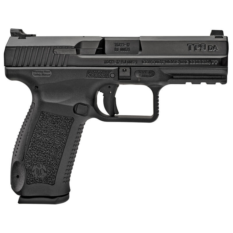 Image of Century HG4873N Canik TP9DA 9mm Luger 4.07" 18+1 Black Cerakote Black Cerakote Steel Slide Black Polymer Grip