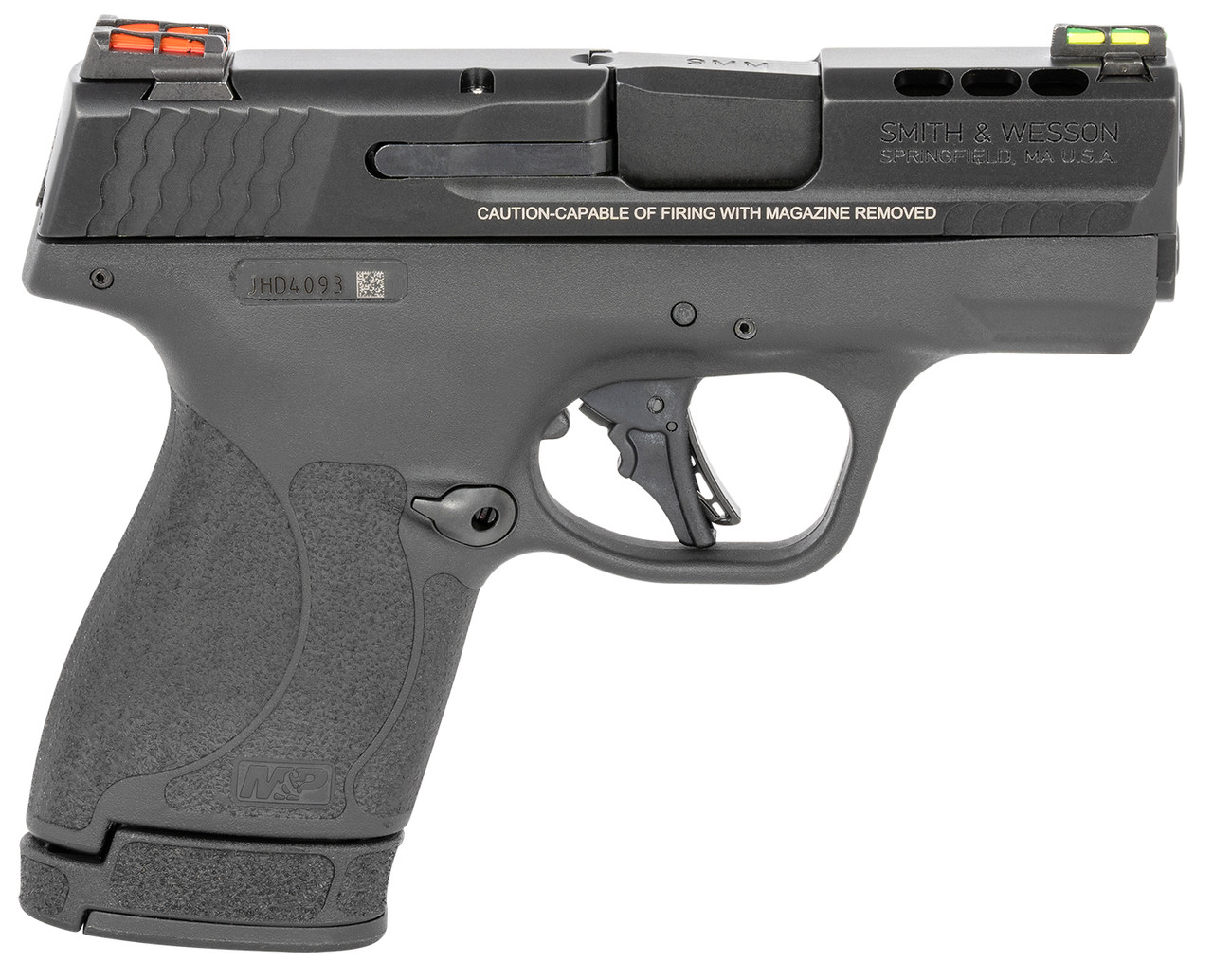 Image of Smith & Wesson 13254 Performance Center M&P Shield Plus 9mm Luger 3.10" Ported 10+1,13+1