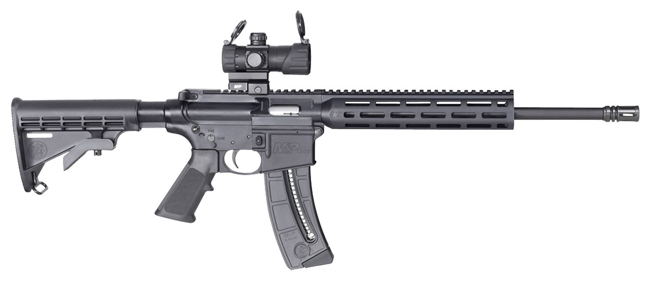 Image of S&W M&P 15-22 Sport Rifle .22LR 25rd Magazine 16.5" Barrel with MP-100 M&P¬Æ Red/Green Dot Optic