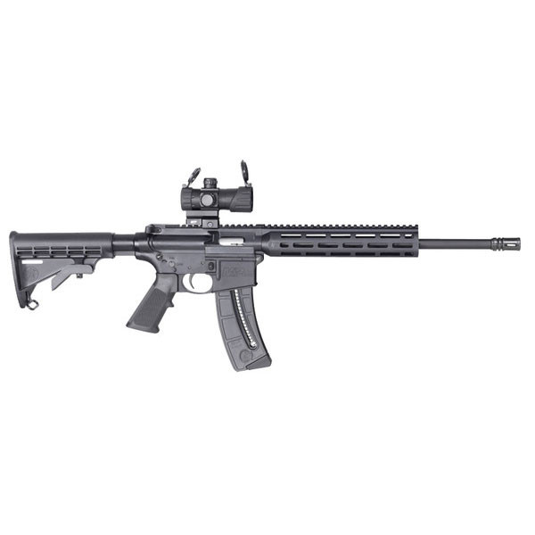 Image of Smith & Wesson M&P15-22 Sport .22 LR, 16.5" Barrel, 25rnd, Red/Green Optic - Black [MPN:12722]
