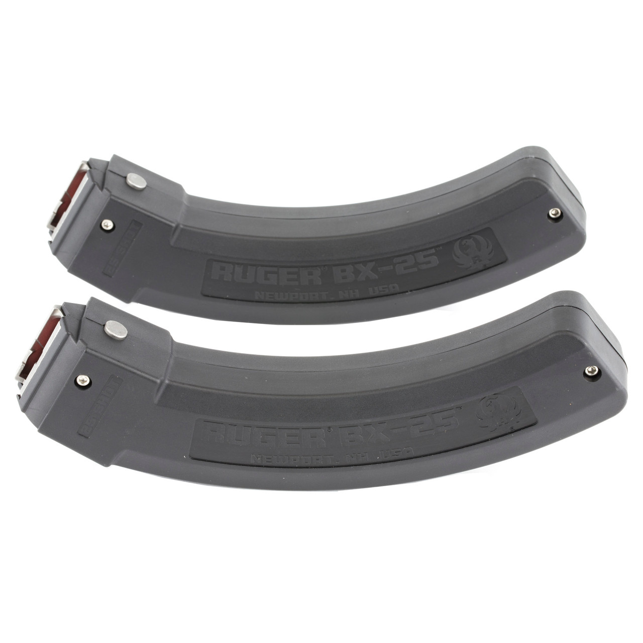 Image of Ruger BX-25 10/22 OEM Magazine Value Pack .22 LR 25-Rounds 2-Pack - Black [MPN:90548]