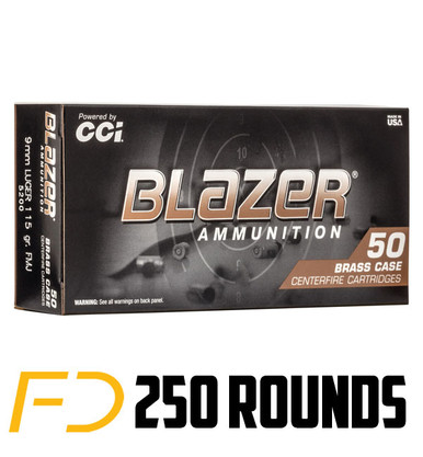 CCI Blazer Brass FMJ Ammo