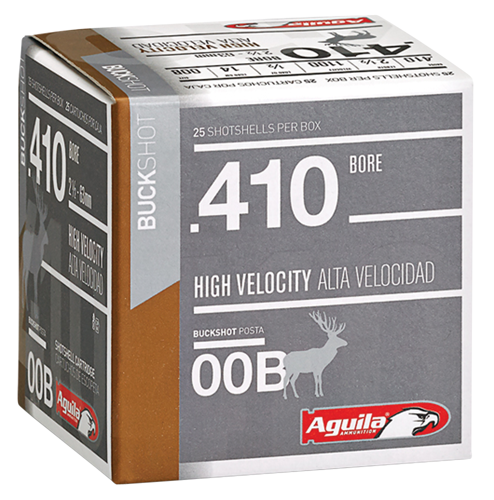 Image of Aguila High Velocity .410 BORE, 2-1/2in. 000 Buckshot - 25 Rounds [MPN: 1C4100BA]