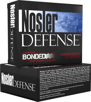 Nosler Defense Tipped Bonded Performance [MPN 38432 Ammo