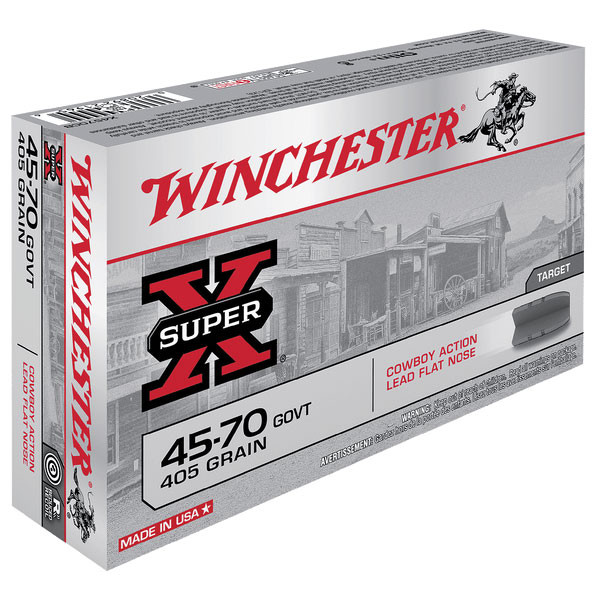 Image of Winchester SuperX .45-70 Gov't, 405gr, LFN - 20 Rounds [MPN: X4570CB]