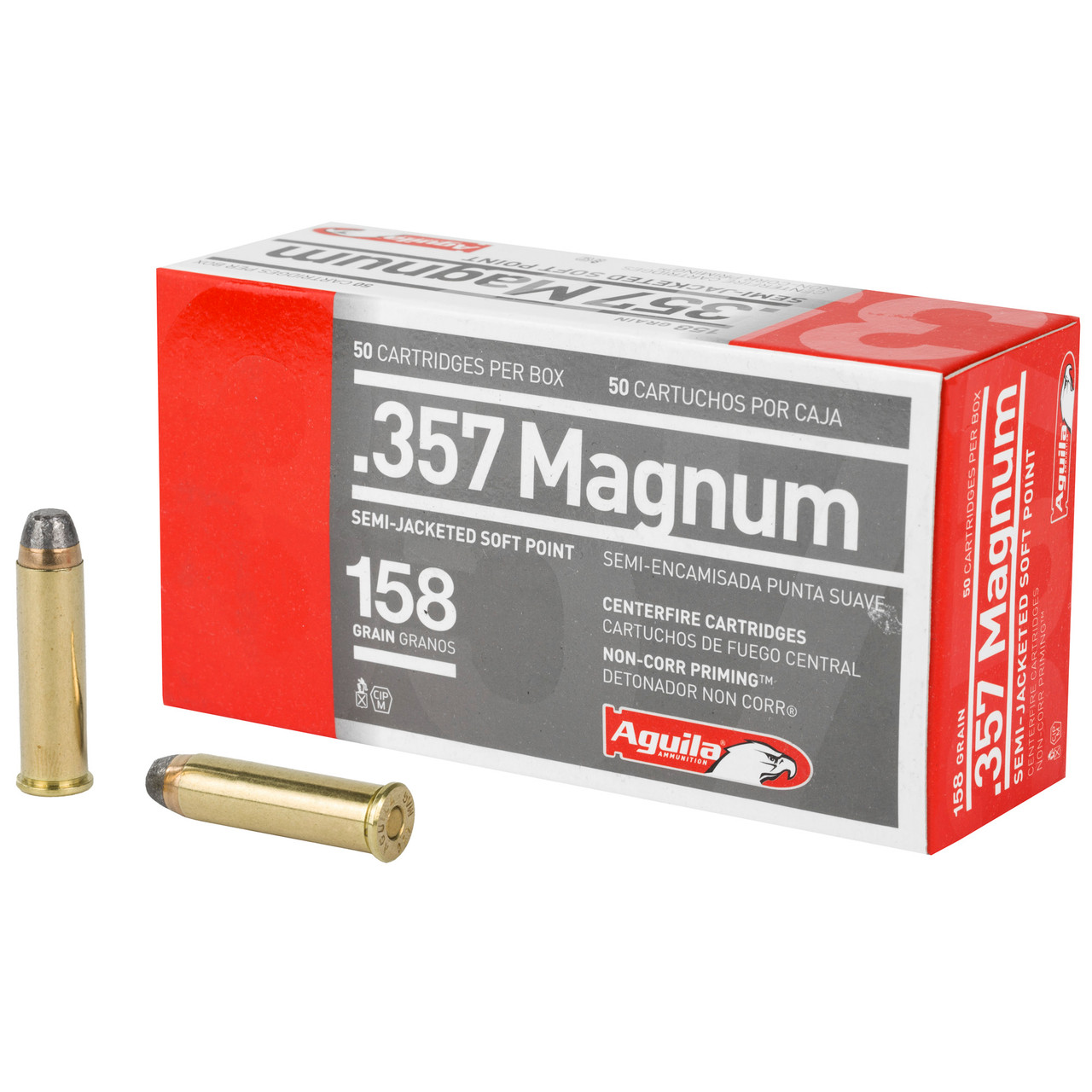 Image of Aguila .357 MAGNUM, 158gr, JSP - 50 Rounds [MPN: 1E572823]