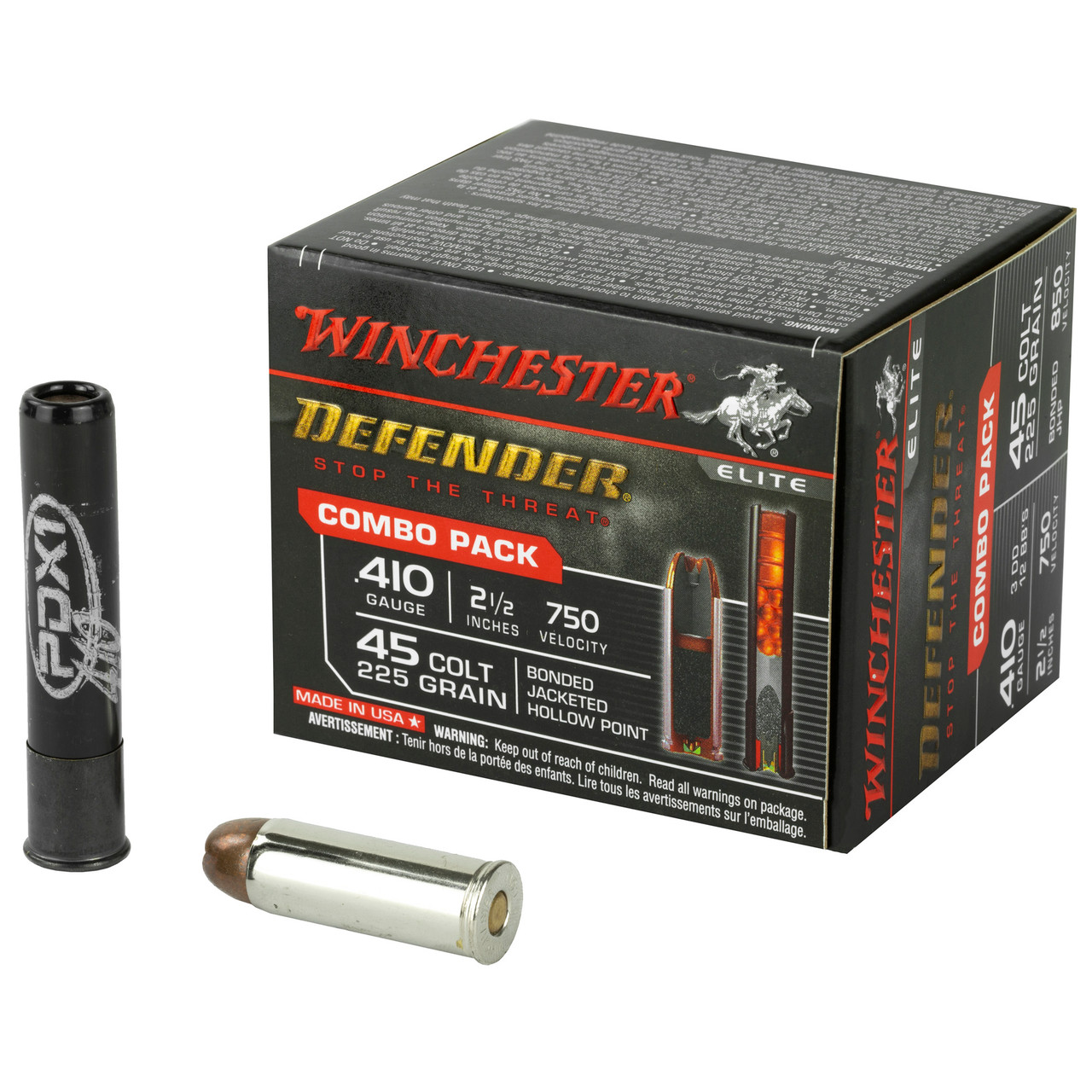 Image of Winchester Defender .410 BORE, 2-1/2in. 1/4oz. BB Shot - 20 Rounds [MPN: S41045PD]