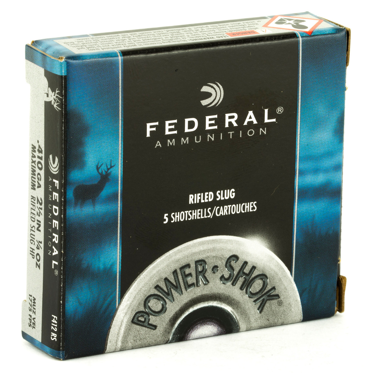 Image of Federal Power-Shok .410 BORE, 2-1/2in. 1/4oz. Slug - 5 Rounds [MPN: F412RS]
