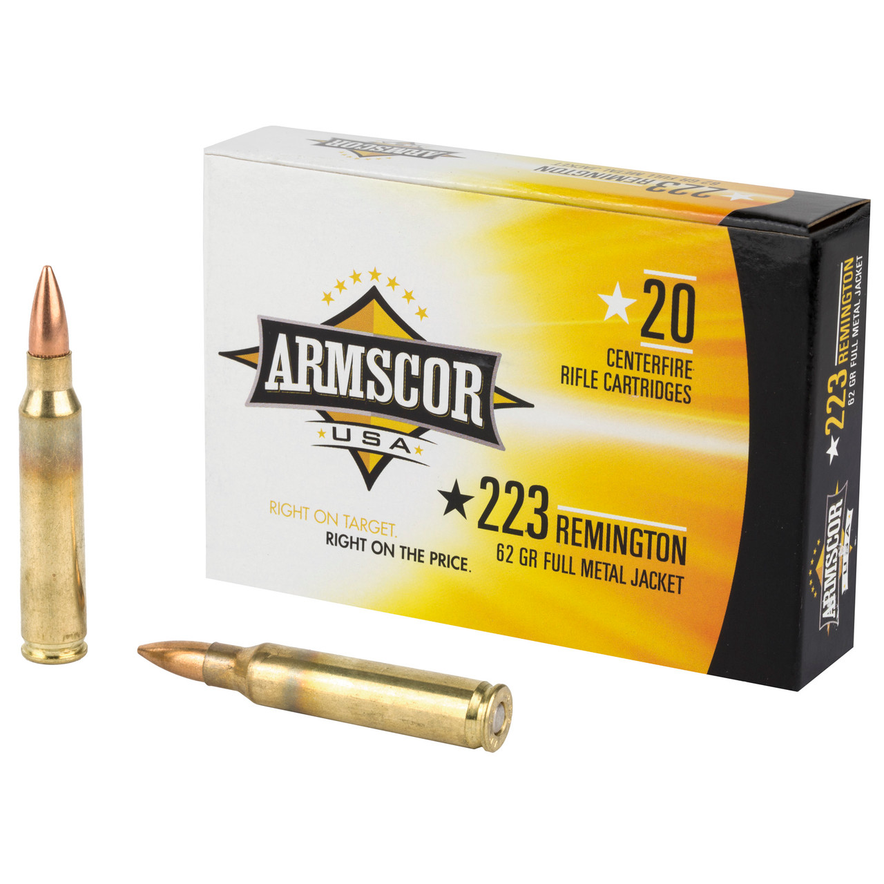 Image of Armscor .223 REM, 62gr, FMJ - 20 Rounds [MPN: FAC223-8N]