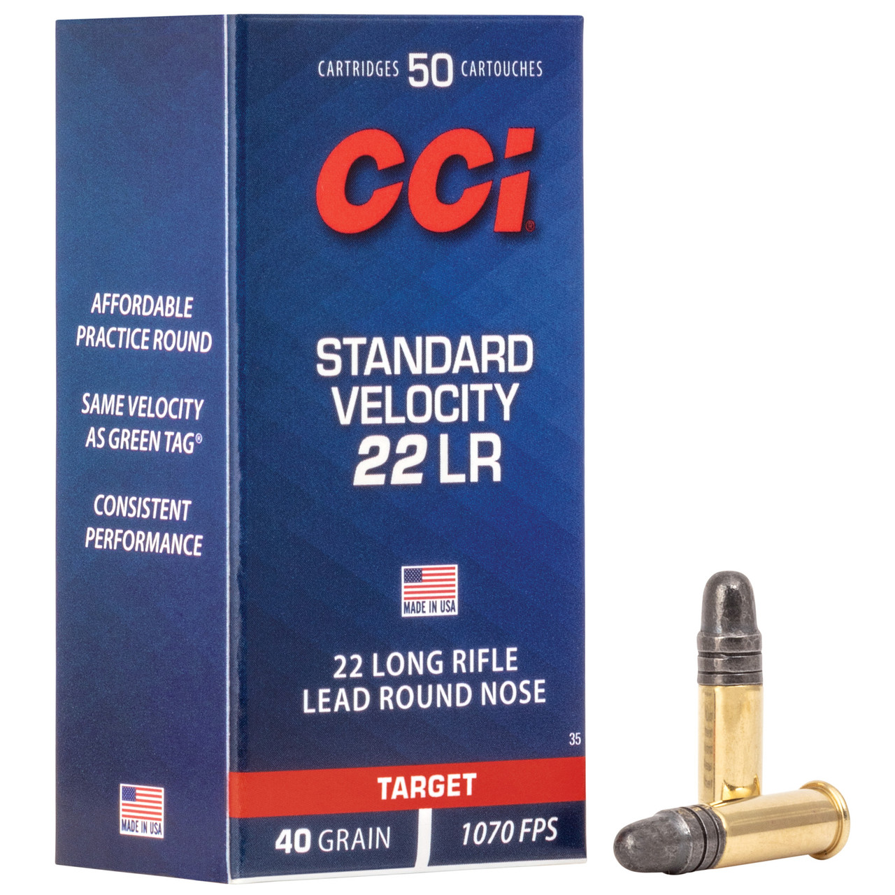 Image of CCI Standard Velocity .22 LR, 40gr, LRN - 50 Rounds