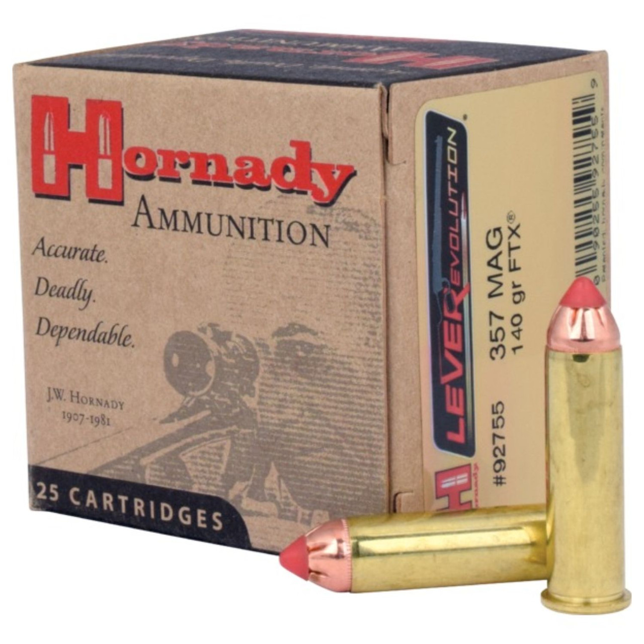 Image of Hornady Leverevolution .357 MAGNUM, 140gr, FTX - 25 Rounds [MPN: 92755]