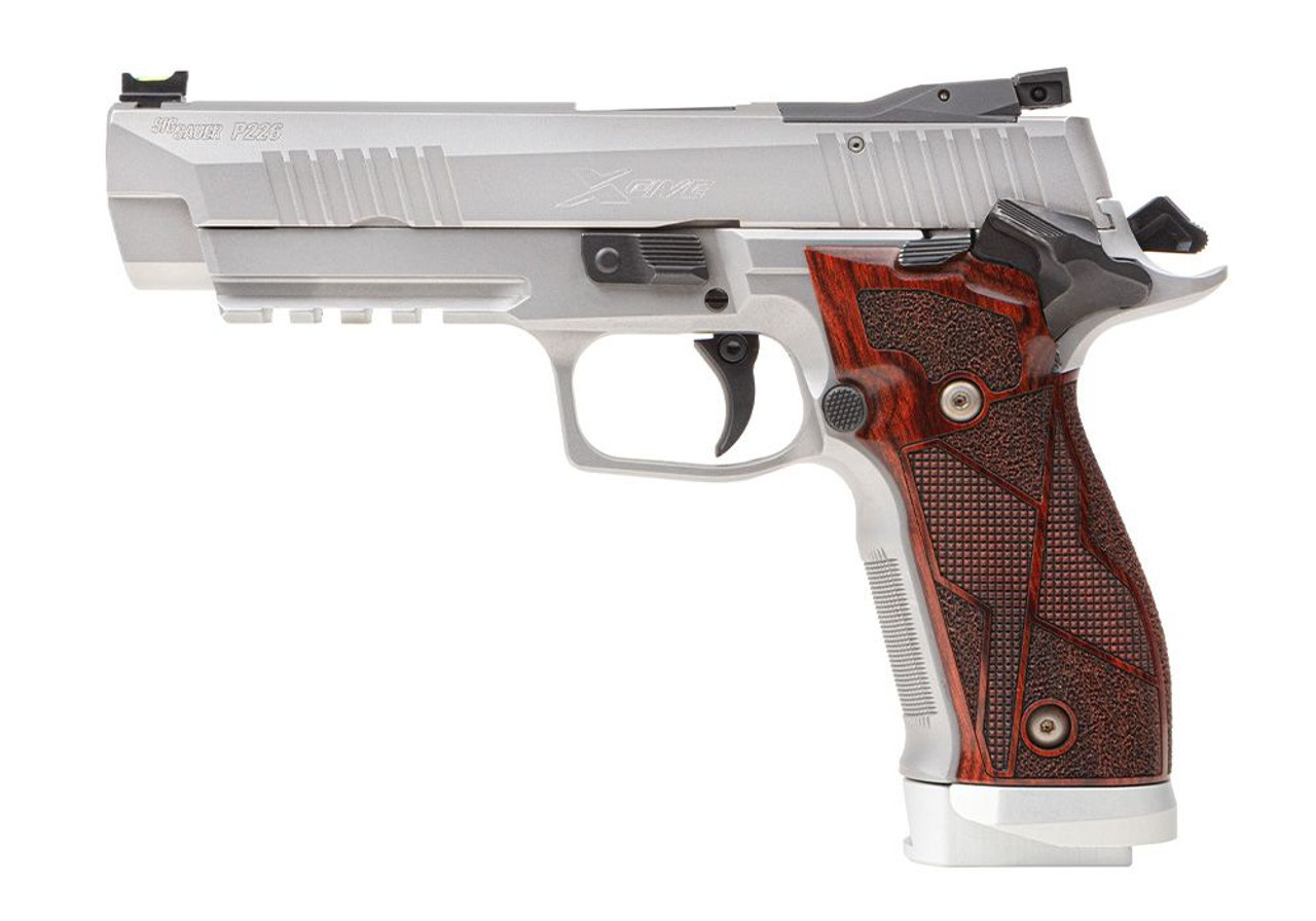 Image of Sig Sauer P226X5 9mm, 5" Barrel, 10rd, Custom Works Cocobolo Grips, AX3 Trigger, Stainless