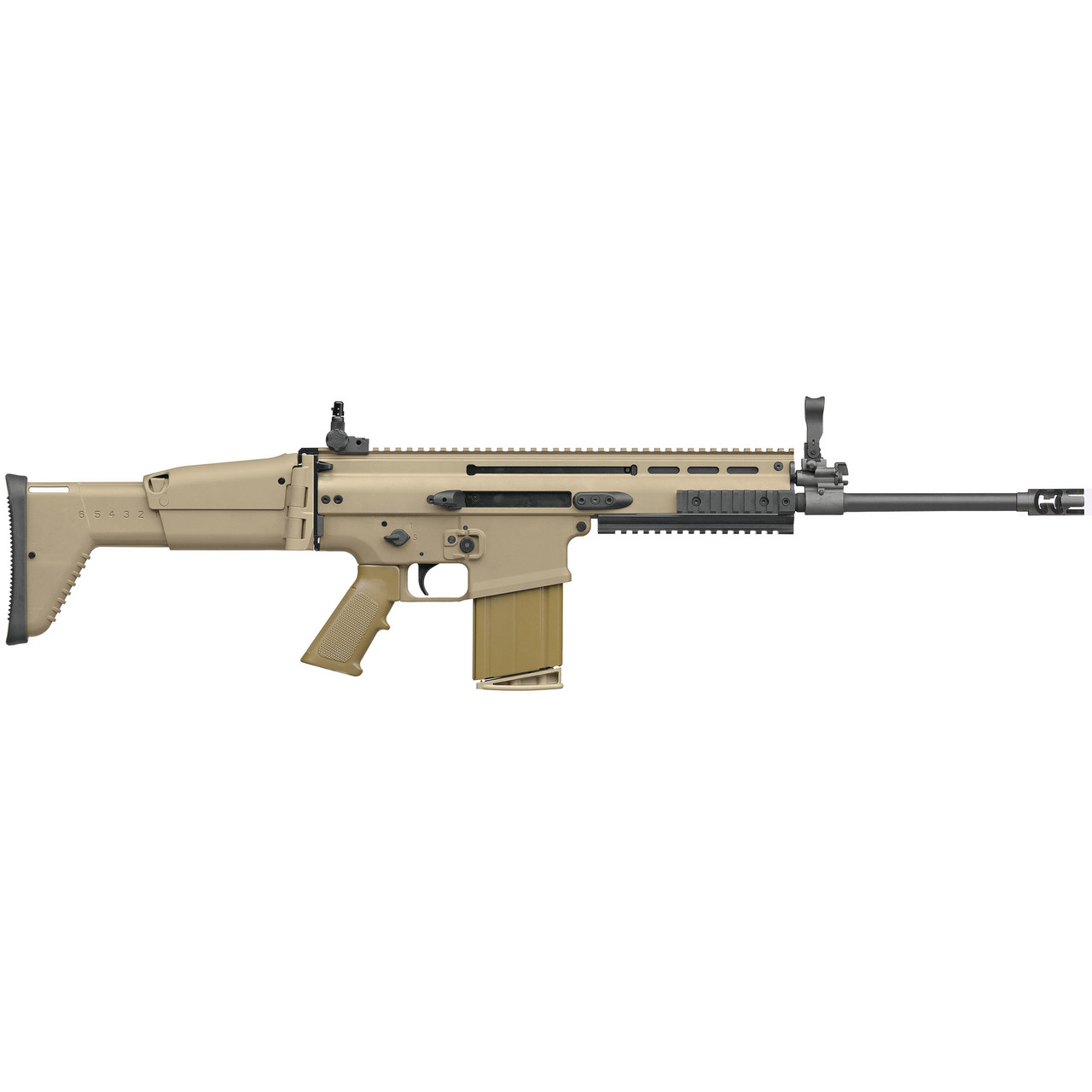 Image of FN 985412 SCAR 17s NRCH 7.62x51mm NATO 16.25" Black Barrel 20+1 Flat Dark Earth Anodized Rec Flat Dark Earth