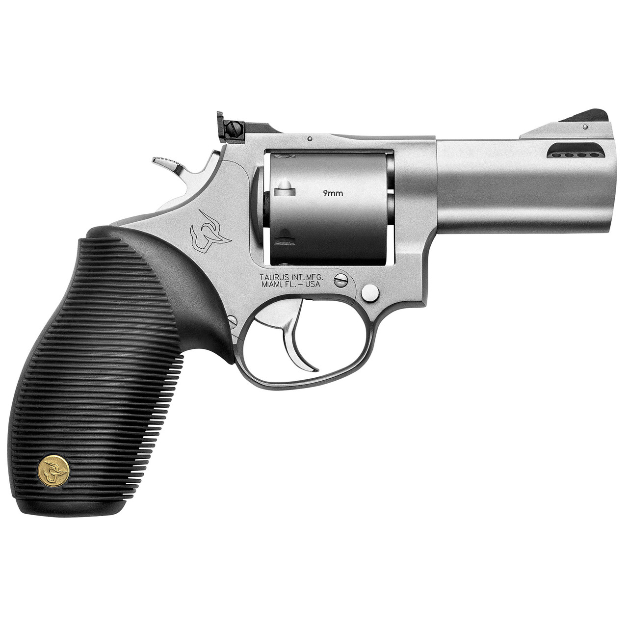 Image of Taurus 692 9mm Luger, 38 Special +P/357 Mag Caliber with 3" Ported Barrel, 7rd Capacity Cylinder, Overall Matte Finish Stainless Steel 2692039