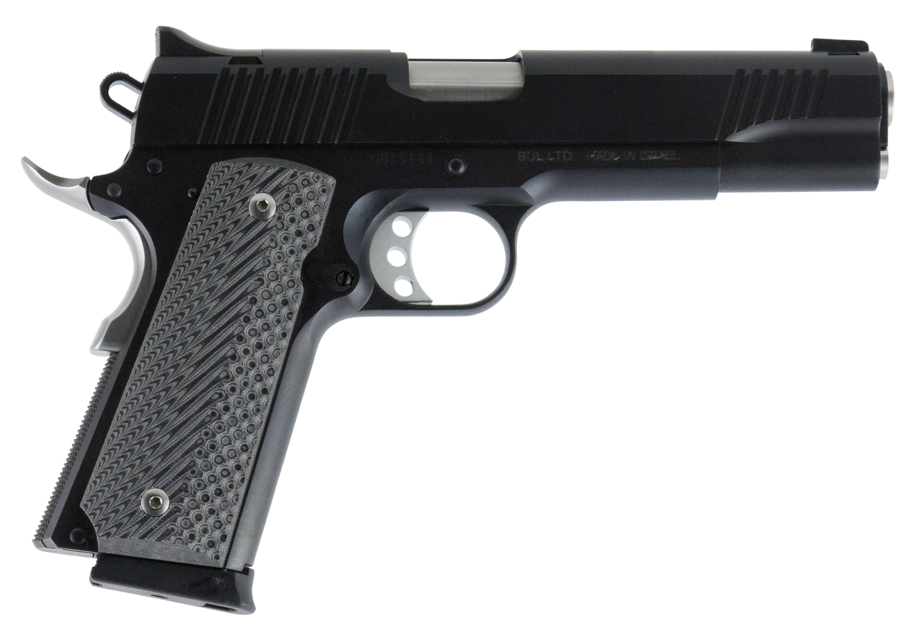 Image of Magnum Research DE1911G 1911 G 45 ACP 5.01" 8+1 Matte Black Carbon Steel Frame & Slide Black & Gray G10 Grip
