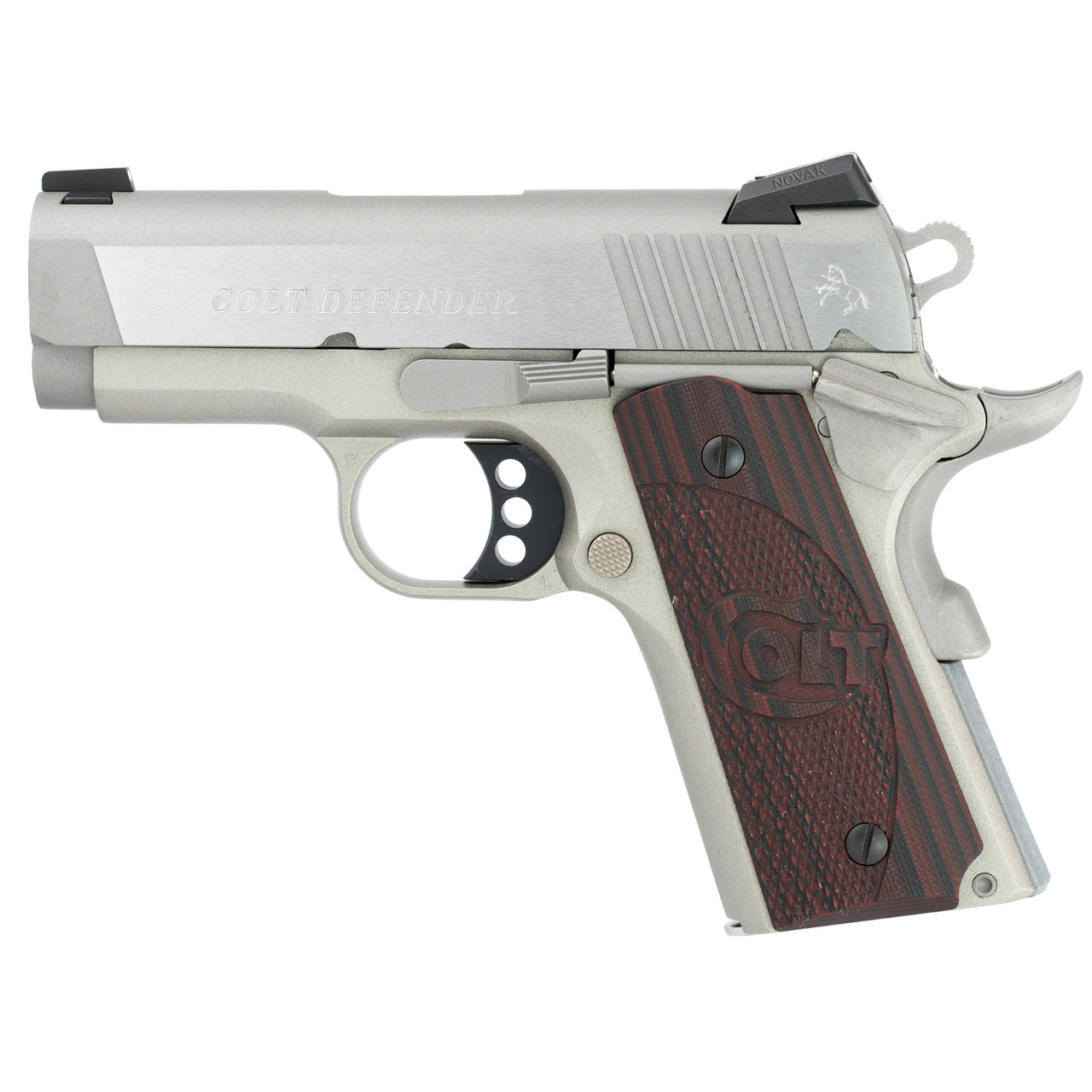 Image of Colt's Manufacturing, Defender SS, 45ACP, 3" Barrel, 7+1, Alloy, Stainless Finish, Compact 1911, Semi-automatic, Metal Frame Pistol, G10 Grips