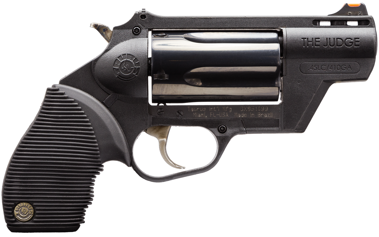 Image of Taurus 2-441021PFS Judge Public Defender 45 Colt (LC) 5rd 2" Black Stainless Steel Cylinder & Barrel