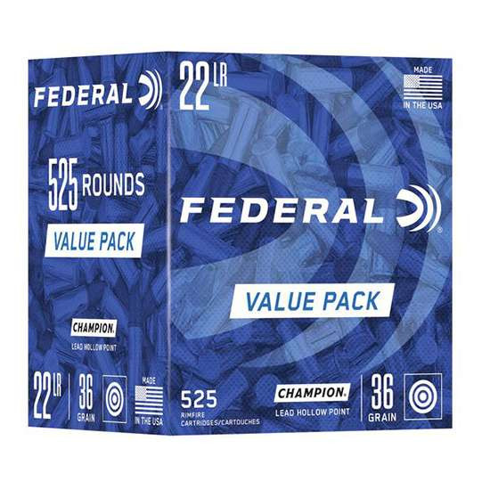 Image of Federal Champion .22 LR, 36gr, LHP - 525 Rounds