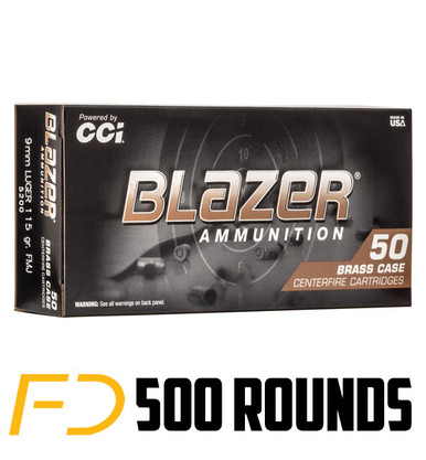 Bulk CCI Blazer Brass FMJ Ammo