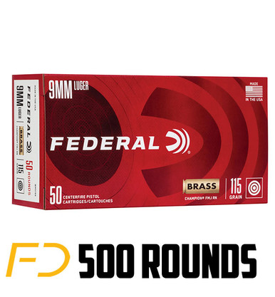 Bulk Federal Championion FMJ Ammo