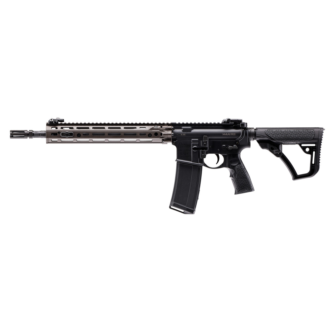Image of Daniel Defense Dd4 223 Remington/5.56nato 14.5" 32rd Black/Fde Pinned Gwot M4a1riii