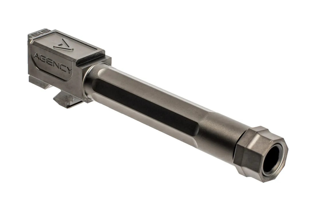 Image of Agency Arms Premier Line Threaded Barrel for GLOCK 19 - Black DLC